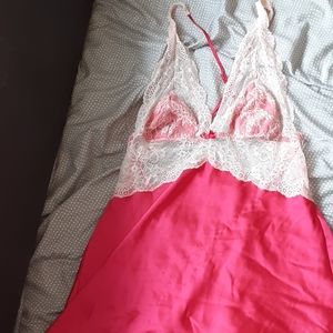 Sexy red lace lingerie